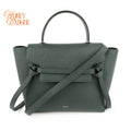 Celine Belt Bag Medium Dark Green Leather Grade A