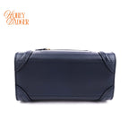Celine Luggage Nano Leather Navy Rank A
