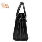 Saint Laurent Baby Sac de Jour Patch Embellished Calf Leather Black Rank A