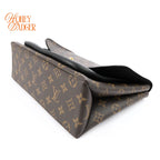 Louis Vuitton Marignan Monogram Canvas Noir Leather Gold Hardware Rank A
