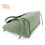 Celine Belt Bag Nano Grained Calfskin Sage Green Gold Hardware Rank A