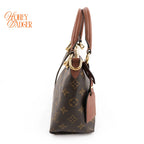 Louis Vuitton V Tote BB Monogram Brown 2Way Handbag K1740 Rank A
