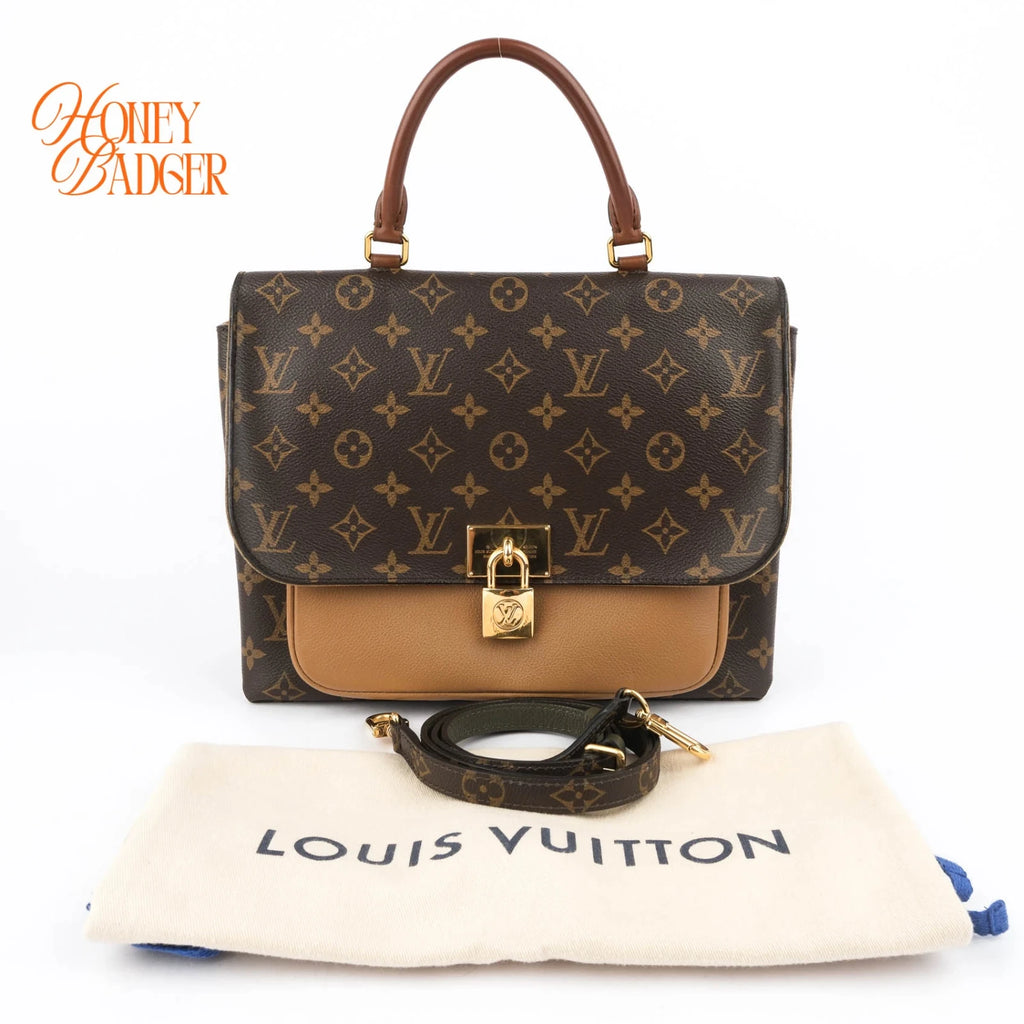 Louis Vuitton Marignan Monogram Sesame Gold Hardware Rank AB