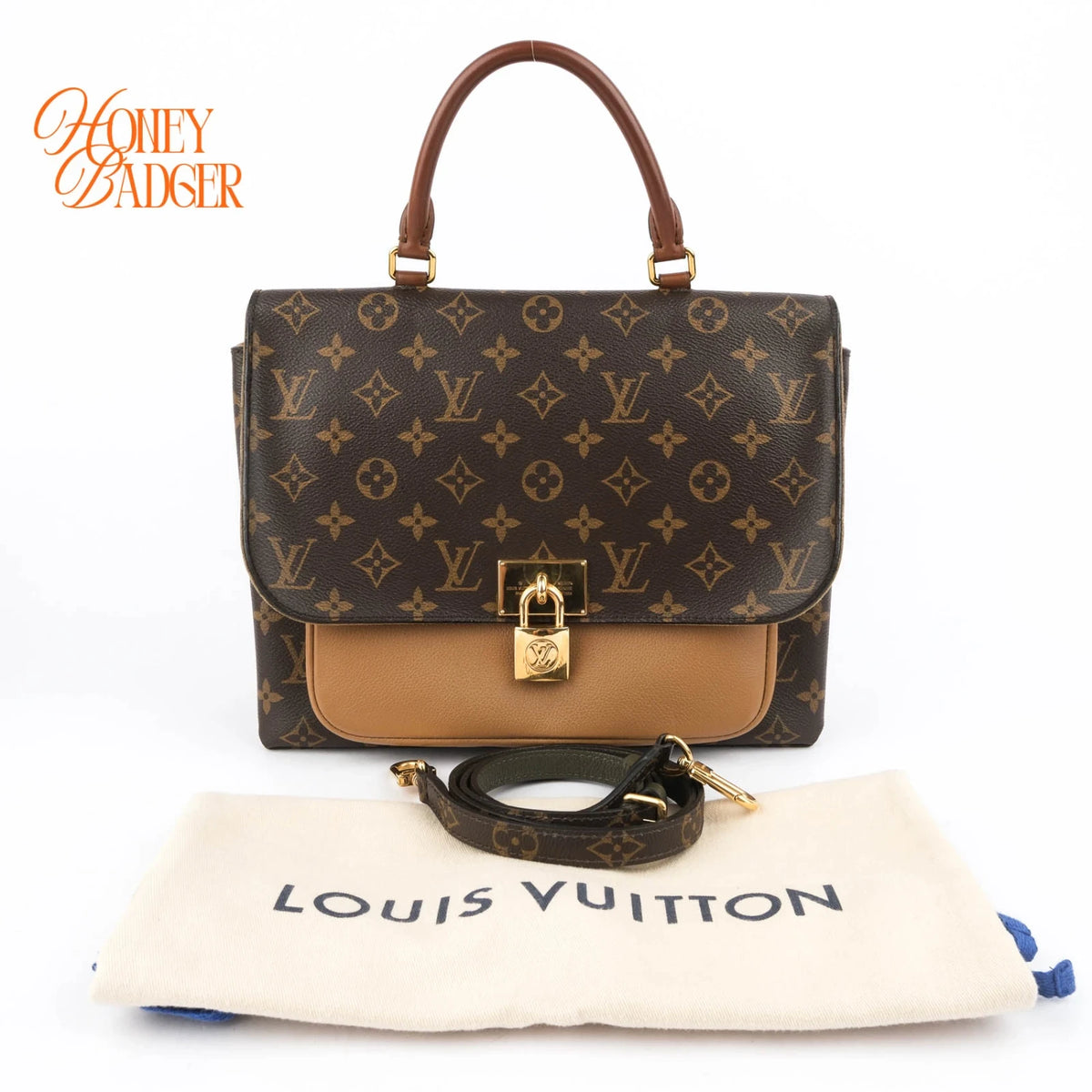 Louis Vuitton Marignan Monogram Sesame Gold Hardware Rank AB