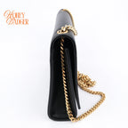 Saint Laurent Kate Tassel Medium Smooth Calfskin Black Gold Hardware Rank AB