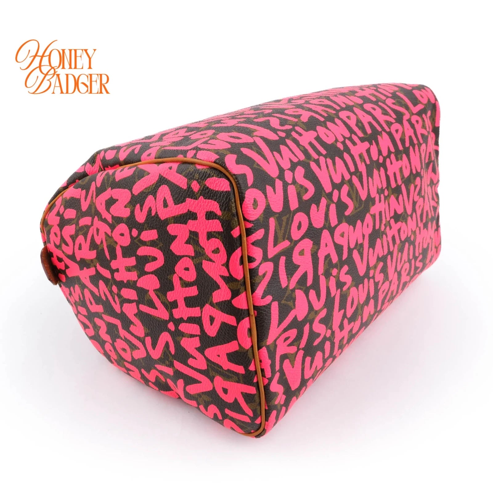 Louis Vuitton Speedy 30 Monogram Graffiti Canvas Pink Rank A