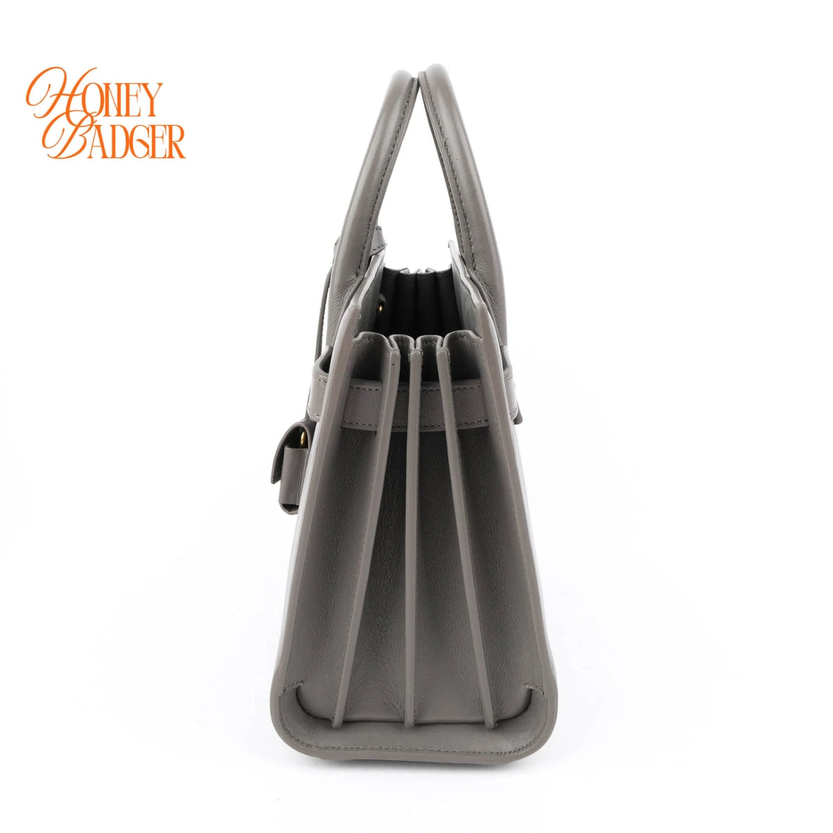 Saint Laurent Sac de Jour Nano Smooth Calfskin Urban Grey Bronze Hardware Rank A