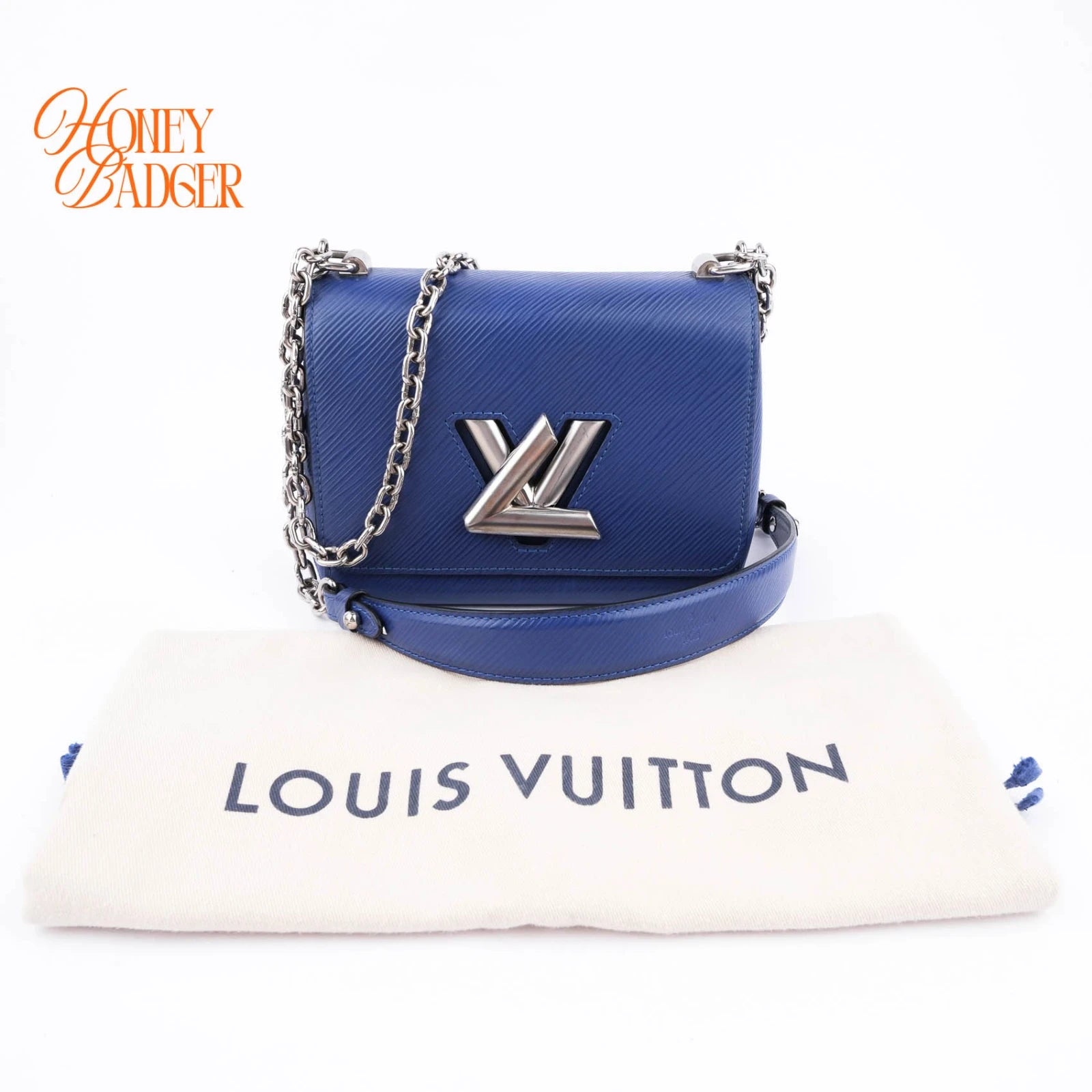 Louis Vuitton Twist PM Epi Leather Blue Rank A