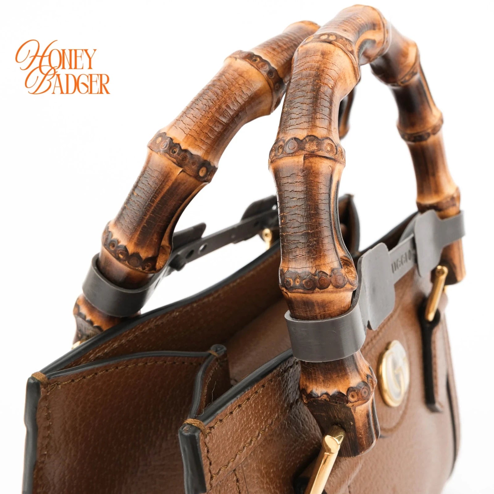 Gucci Diana Mini Leather Brown Rank S