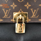 Louis Vuitton Marignan Monogram Canvas Noir Leather Gold Hardware Rank A