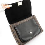 Louis Vuitton Marignan Monogram Canvas Noir Leather Gold Hardware Rank A