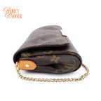 Louis Vuitton Favorite PM Monogram Canvas Shoulder Clutch Bag Rank A