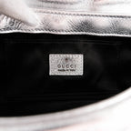 Gucci Horsebit 1955 Small Leather Silver Rank S