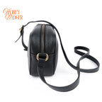 Gucci Soho Mini Disco Black Grained Leather Crossbody Camera Bag Rank A