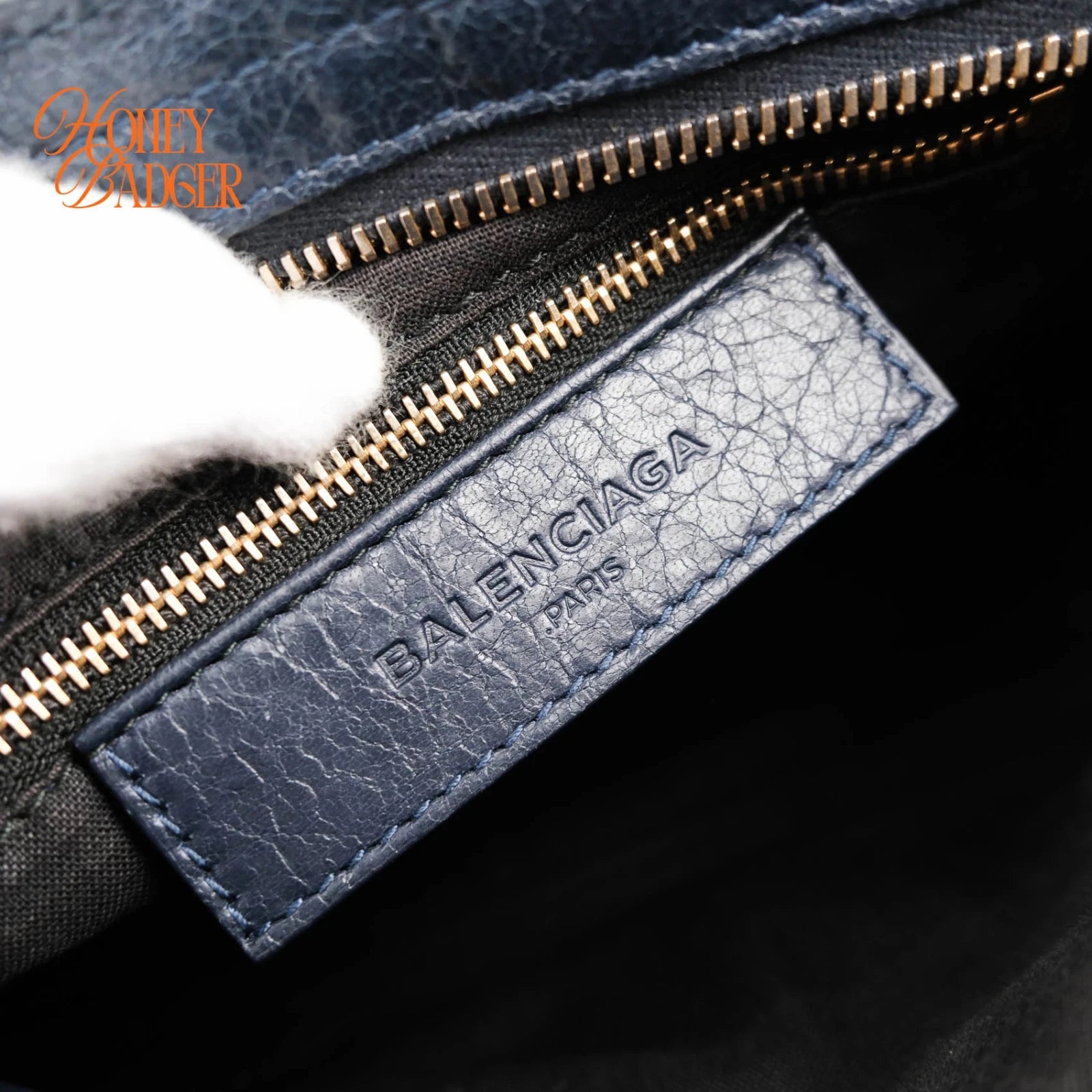 Balenciaga Classic City Mini Navy Gold — Vintage Tokyo