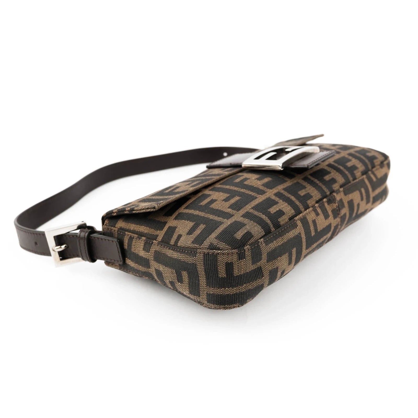 Fendi Baguette Zucca Canvas Brown Rank A