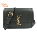 Saint Laurent Solferino Leather Green Rank A