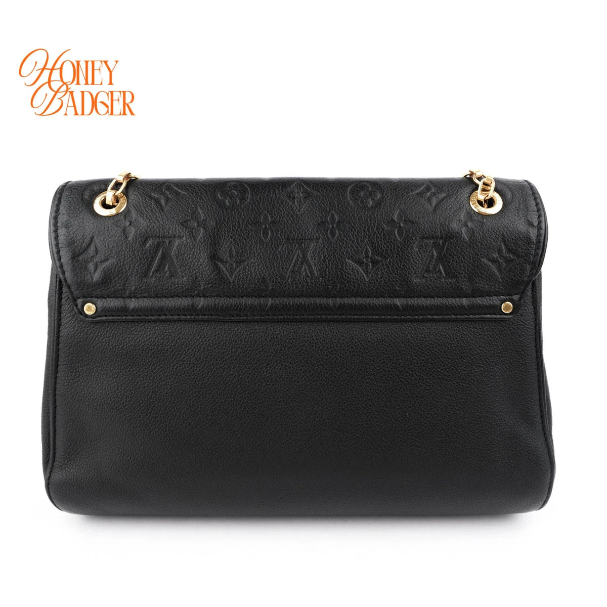 Louis Vuitton Saint-Germain MM Monogram Empreinte Noir Gold Hardware Rank A
