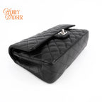 Chanel Classic Flap Medium Black Lambskin Rank A