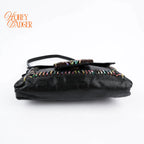 Fendi Baguette Black Multicolor Leather Mini Grade A
