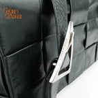 Bottega Veneta Cassette Intrecciato Lambskin Green Rank A