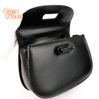 Gucci Bamboo 1947 Small Black Leather 2-Way Bag Rank AB