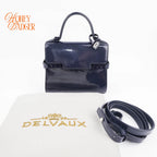 Delvaux Tempete Mini Blue Patent 2-Way Rank A