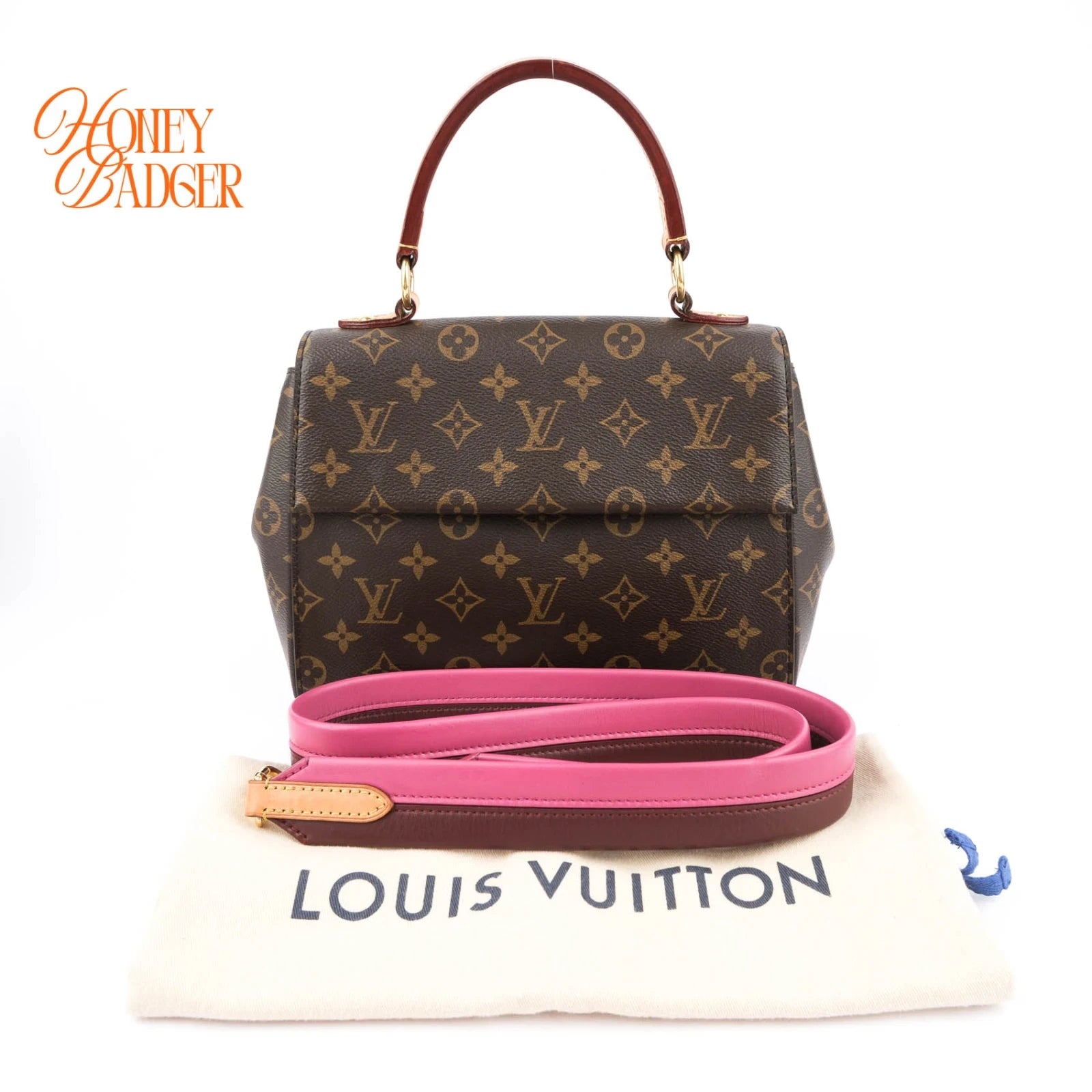 Louis Vuitton Cluny BB Monogram Canvas Pink Rank A