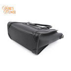 Celine Luggage Nano Leather Bag Black Rank A