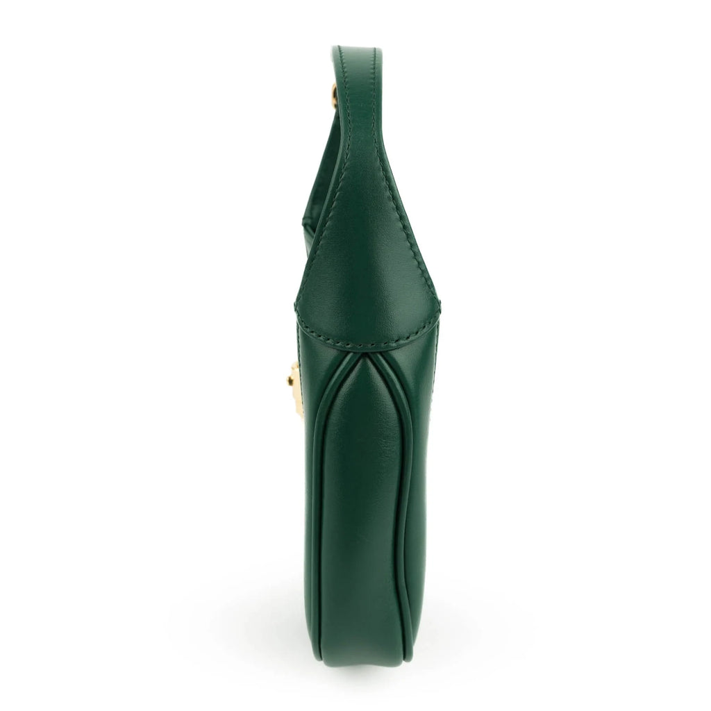 Gucci Jackie 1961 Mini Leather Emerald Green Gold Hardware Rank S