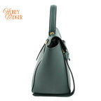 Celine Belt Bag Mini Grained Calfskin Amazone Dark Green Gold Hardware Rank AB