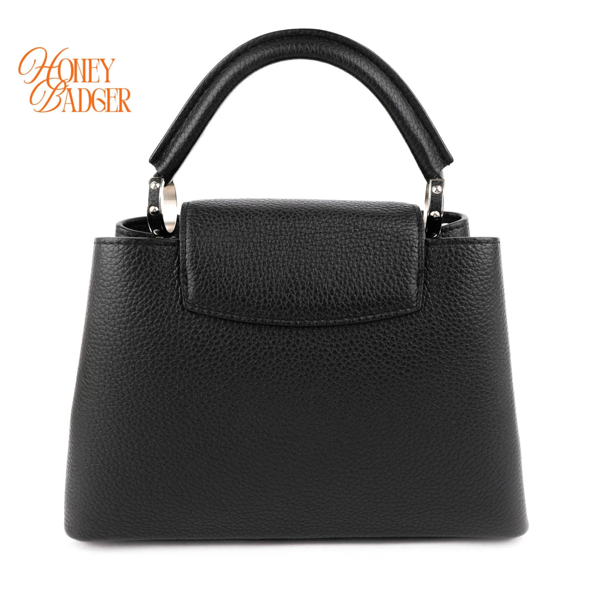Louis Vuitton Studded Capucines BB Taurillon Leather Noir Silver Hardware Rank A
