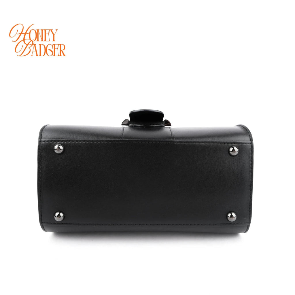 Delvaux Brillant Mini Smooth Leather Black Rank A