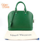 Louis Vuitton Alma PM Epi Leather Menthe Green Silver Hardware Rank A