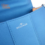 Delvaux Brillant Mini Satin Electric Calfskin 2Way Handbag Shoulder Bag Rank AB