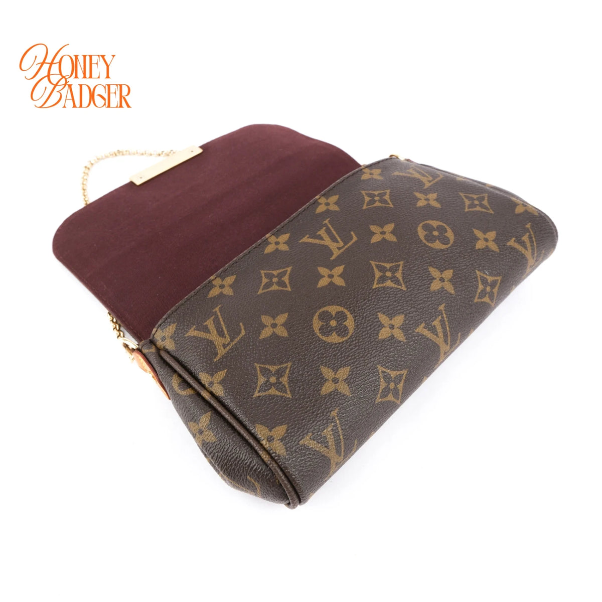 Louis Vuitton Favorite PM Monogram Canvas Shoulder Clutch Bag Rank A