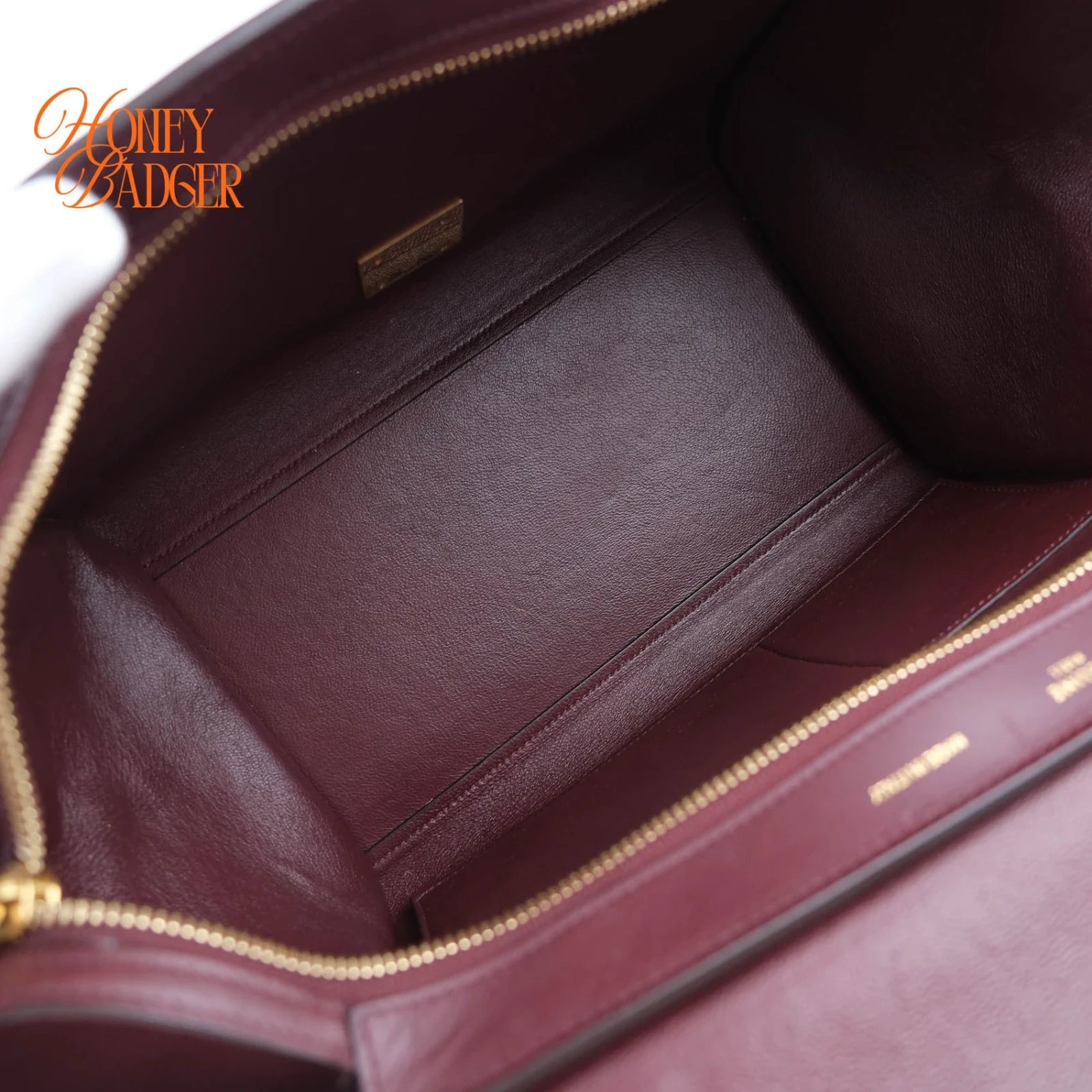 Céline Trapeze Medium Tricolor Leather Beige Burgundy Pink 2WAY Bag