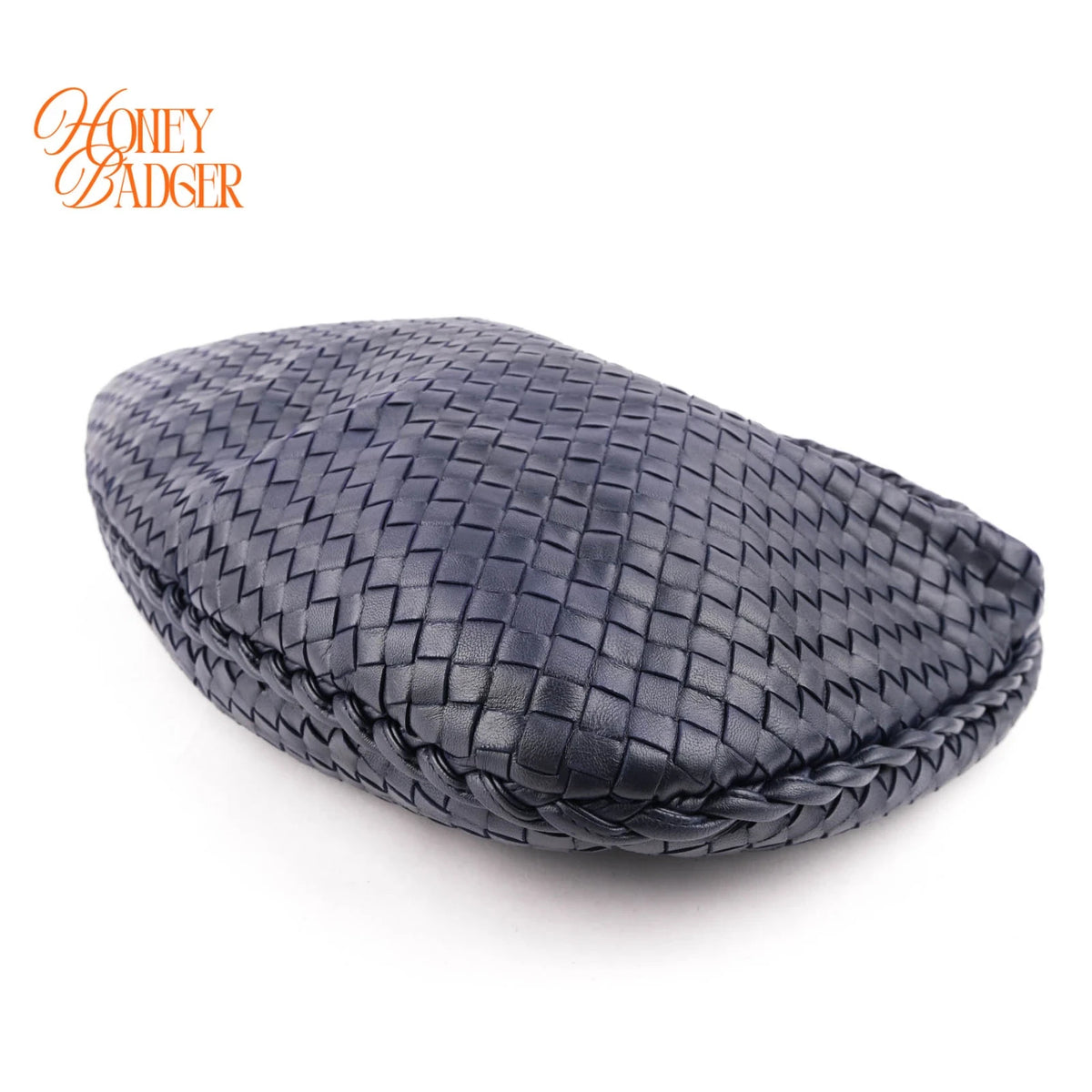 Bottega Veneta Large Veneta Hobo Intrecciato Nappa Navy Rank A