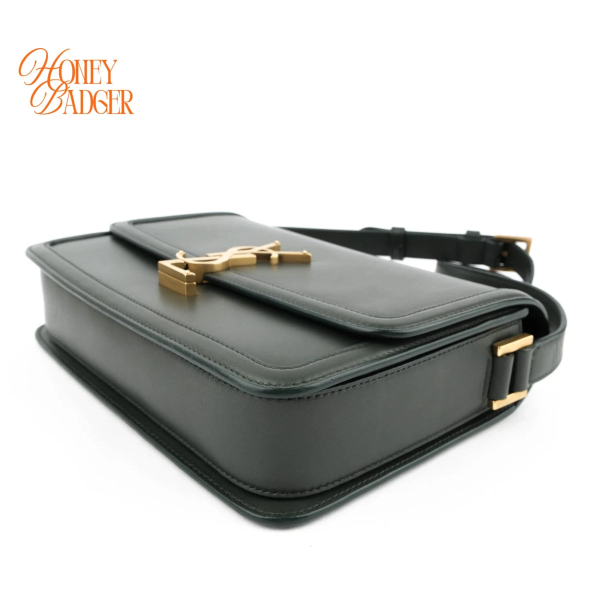 Saint Laurent Solferino Leather Green Rank A