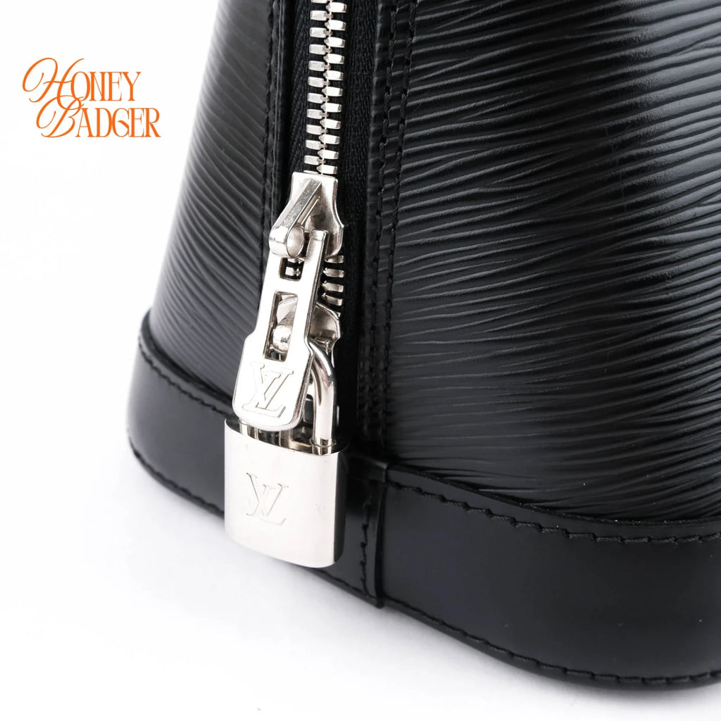 Louis Vuitton Alma PM Epi Leather Black Silver Hardware Rank A