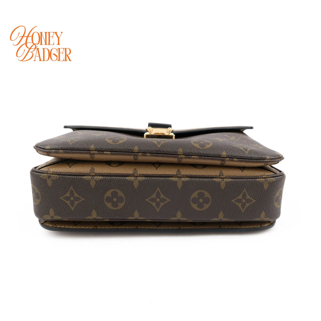 Louis Vuitton Pochette Métis Monogram Reverse Canvas Brown Rank A