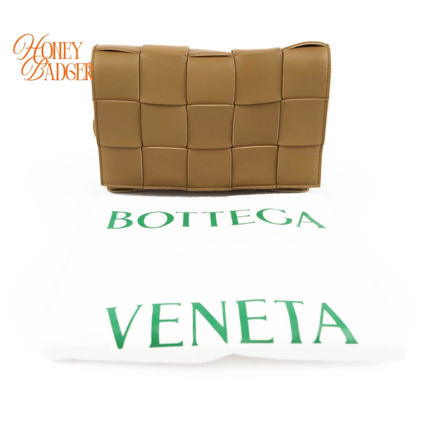 Bottega Veneta Cassette Maxi Intrecciato Leather Shoulder Bag Brown