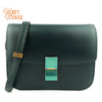 Celine Medium Classic Bag in Box Calfskin Amazone Gold Hardware Rank A