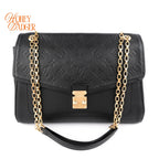 Louis Vuitton Saint-Germain MM Monogram Empreinte Noir Gold Hardware Rank A