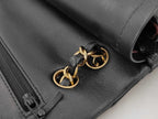 Chanel Matelasse 25 Double Flap Double Chain Leather Black Rank AB