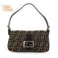 Fendi Baguette Zucca Canvas Brown Rank A