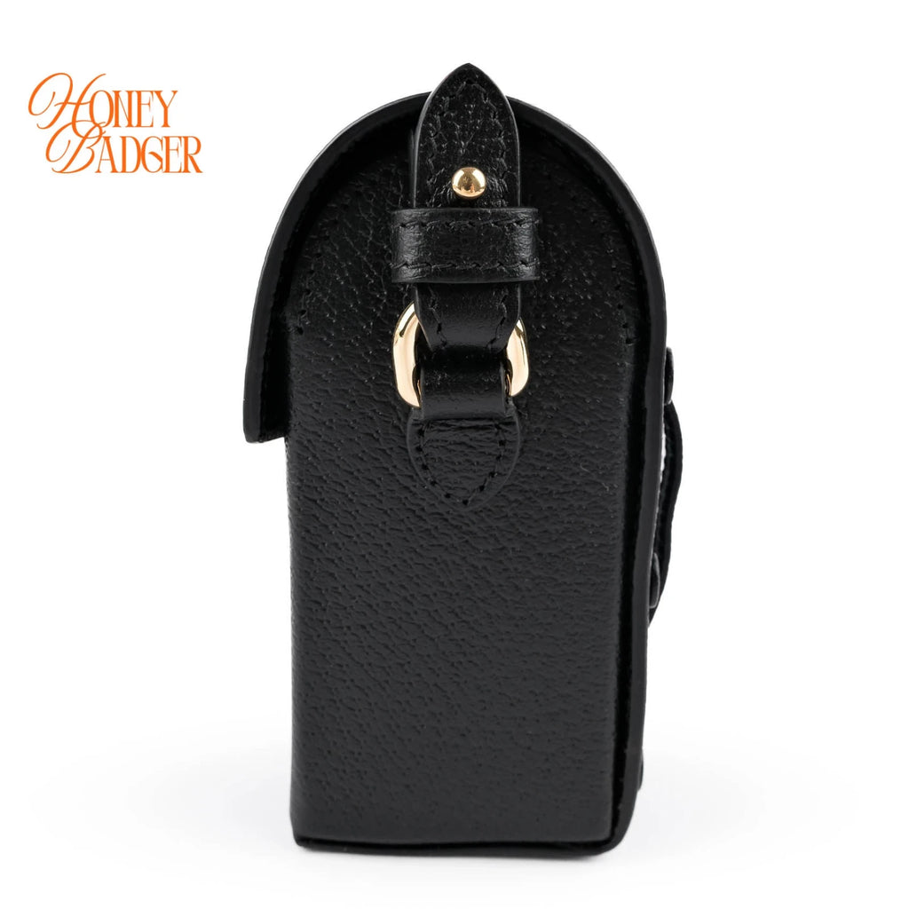 Gucci Horsebit 1955 Leather Shoulder Bag Black Rank S