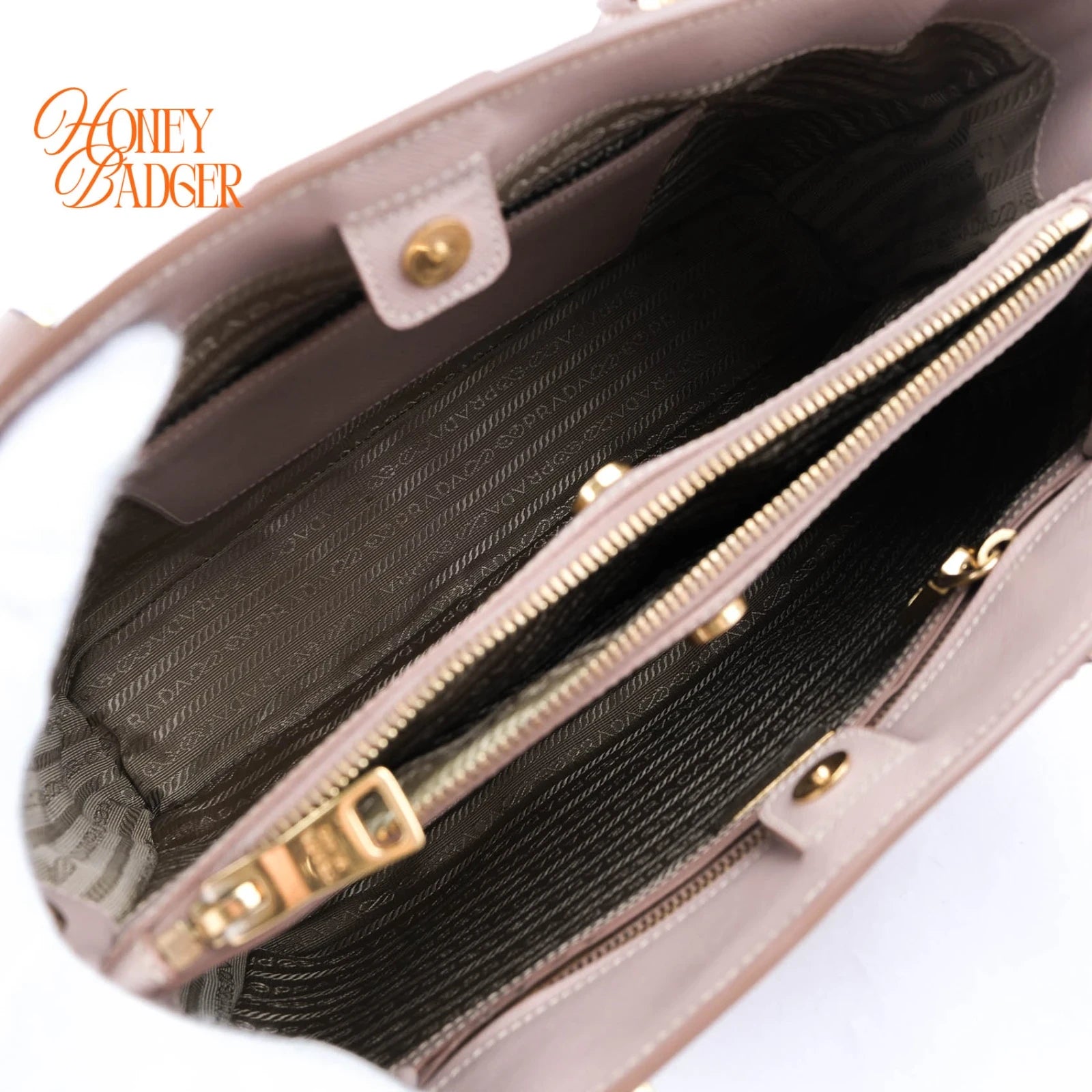 Prada Galleria Medium Saffiano Leather Beige Rank A