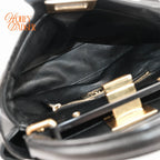 Fendi Peekaboo Mini Studded Black Leather Rank A