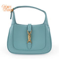 Gucci Jackie 1961 Mini Shoulder Bag Light Blue Leather Gold Hardware 2WAY Bag